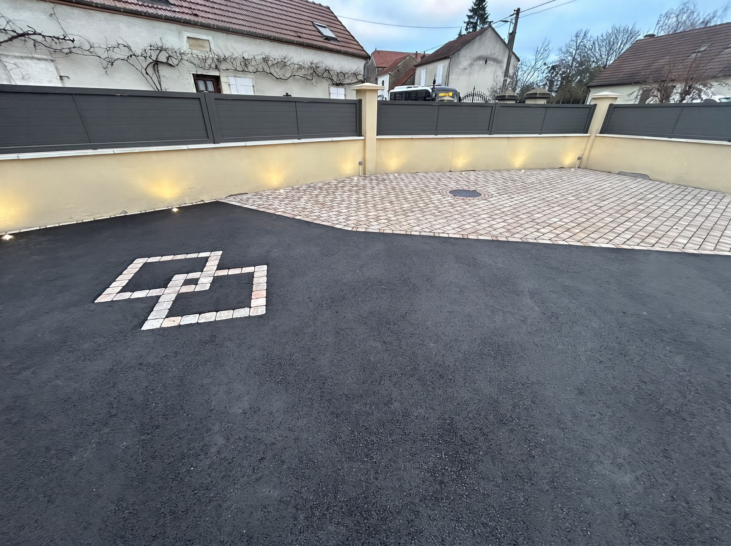 Aménagements extérieurs — chantier réalisé par l'entreprise Godot en Côte-d'Or