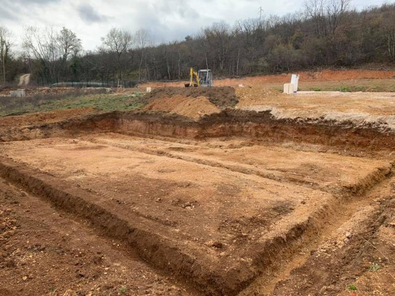 Terrassement — chantier réalisé par l'entreprise Godot en Côte-d'Or